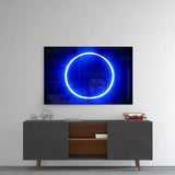 Blue Ring Glass Wall Art