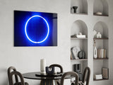 Blue Ring Glass Wall Art