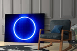 Blue Ring Glass Wall Art