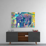 Elephant Glass Wall Art