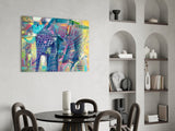 Elephant Glass Wall Art