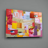 Modern Patchwork Glass Wall Art