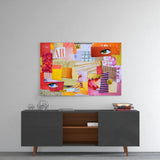 Modern Patchwork Glass Wall Art