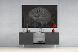 Brain Glass Wall Art