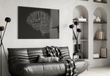 Brain Glass Wall Art