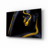 Gold Woman Glass Wall Art