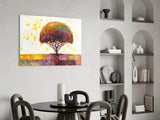 Colorful Tree Glass Wall Art