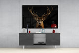 Deer Glass Wall Art