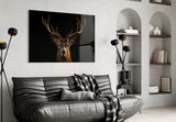 Deer Glass Wall Art