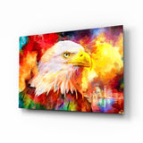 Colorful Eagle Glass Wall Art