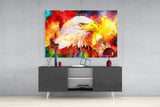 Colorful Eagle Glass Wall Art