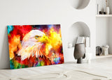 Colorful Eagle Glass Wall Art