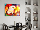 Colorful Eagle Glass Wall Art