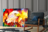 Colorful Eagle Glass Wall Art