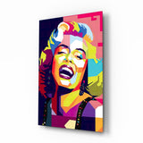 Marilyn Monroe Glasbild