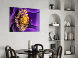 Yellow Flower Glass Wall Art