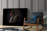 Black Swan Glass Wall Art