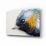 Winziger Vogel Glasbild