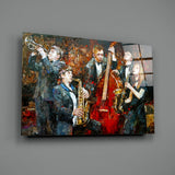 Music Group Glass Wall Art