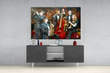 Music Group Glass Wall Art