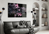 Pink Smoke Glass Wall Art