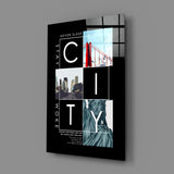 City Glass Wall Art