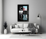 City Glass Wall Art