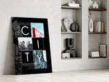 City Glass Wall Art