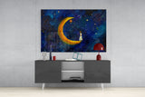 Moon House Glass Wall Art