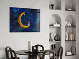 Moon House Glass Wall Art