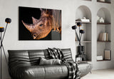 Rhino Glass Wall Art