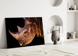 Rhino Glass Wall Art