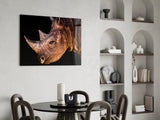 Rhino Glass Wall Art