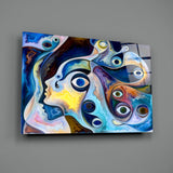 Abstract Glass Wall Art