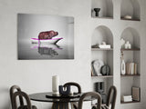 Hippo Glass Wall Art