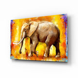 Elephant Glass Wall Art