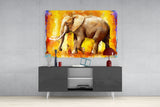 Elephant Glass Wall Art