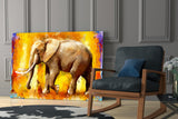 Elephant Glass Wall Art