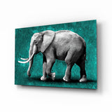 Elephant Glass Wall Art