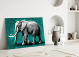 Elephant Glass Wall Art