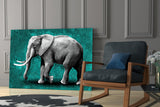 Elephant Glass Wall Art