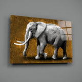 Elephant Glass Wall Art