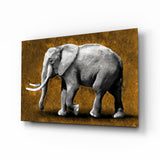 Elefant Glasbild