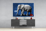 Elephant Glass Wall Art