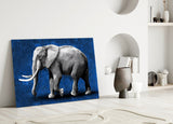 Elephant Glass Wall Art