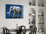 Elephant Glass Wall Art