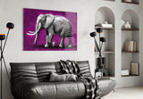 Elephant Glass Wall Art