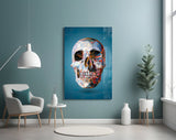 Skull Glass Wall Art