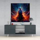 Phoenix Glass Wall Art  || Designers Collection