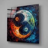 Sophisticated Ying and Yang Glass Wall Art  || Designers Collection